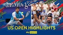 Novak Djokovic vs Bernabe Zapata Miralles | US Open highlights