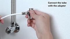 How to hook up the ice maker to a kitchen water line
