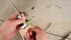 How to Open A Broken Garage Lock & Install A New T Handle Lock