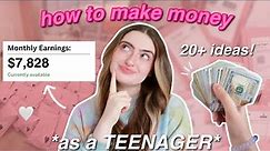 how to make money FAST as a TEEN! *age 12,13,14,15,16*
