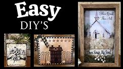 Primitive - Rustic - Country Home Decor - Thrifted and Scrap Wood