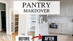BUILDING A WALK-IN PANTRY // Pantry Makeover from START to FINISH - DIY Custom Pantry