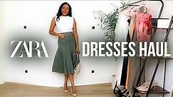 ZARA Fall 2023 Dress Haul: Classy Dresses Outfits & New In Fall Style Try-On