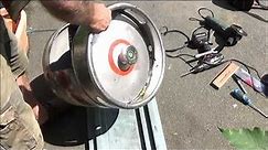 Making A Wood Burning Stove From A Stainless Beer Keg Barrel