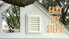 DIY Gable Vent Installation in Shed, Playhouse, or Tiny House Siding