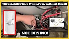 Troubleshooting Whirlpool Washer Dryer! NOT HEATING!