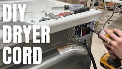 How to Install a Dryer Cord/Plug