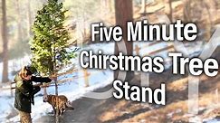 DIY 5 Minute Christmas Tree Stand | Happy Holidays!