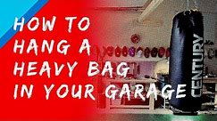 How to hang a HEAVY BAG in your garage