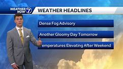 Fog developing again tonight and sticking around tomorrow morning: Thursday, January 25th