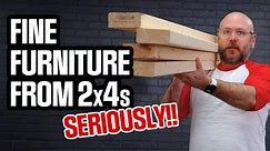 Stunning Fine Furniture from 2x4s! This even blew my mind!