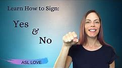 How to Sign Yes and No ASL