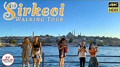 Istanbul Walking Tour, Sirkeci & Galata Bridge | 4K HDR