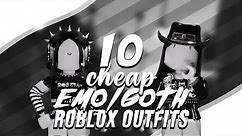 10 CHEAP EMO/GOTH AESTHETIC ROBLOX GIRL OUTFITS 🕷 (UNDER 400 + LINKS!)