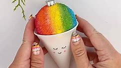 Cute DIY snow cone ornament craft!... - Color Made Happy