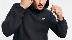 adidas Originals essentials hoodie with small logo in black | ASOS