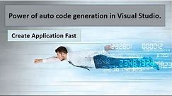 Enhances the power of auto code generation in Visual Studio | EFCore DbFirst | ASP.NET CORE API