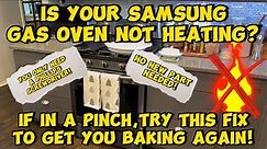 Samsung Gas Oven Not Baking Quick Fix! Try This And Save The Day!!! #samsung #gasoven 💪😎👍