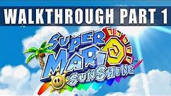 Super Mario Sunshine Switch walkthrough Part 1, intro and story - Super Mario 3D All-Stars
