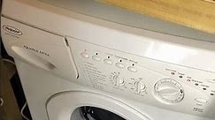 Hotpoint Aquarius Extra WMA37 washing machine || Hotpoint getting excited part 1