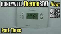 Honeywell RTH2510 7-day Thermostat | MANUAL Override Programming | UPDATED How to QUICK Guide