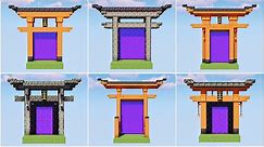 Torii Gate Nether Portals | Minecraft Tutorial