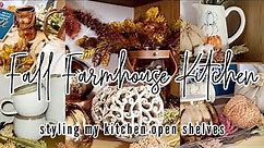 NEW COZY FALL DECORATE WITH ME // FARMHOUSE KITCHEN // COZY FALL DECORATING IDEAS // ROBIN LANE LOWE