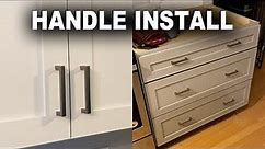 How to Install Cabinet Door and Drawer Handles/Knobs/Pulls