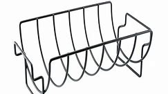 Bbq Rib Rack For Gas Or Charcoal Grill Sturdy And Non Stick Can Be Used For Gas Grills Grilled Chicken Rack Holds Up To 5 Small Ribs Grilled Meats And Bbq Gifts - Walmart.ca