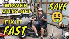 Riding Mower Cuts Off? It's Not Always the Coil. Easy DIY Repair a Craftsman Briggs and Stratton