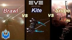Eve Online's Three Basic PvP Tactics Explained! Brawling vs Kiting vs Sniping!