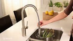 MOEN Align Single-Handle Pull-Down Sprayer Kitchen Faucet with Reflex and Power Clean in Chrome 7565