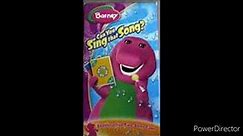 barney can you sing that song