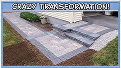 Laying a Paver Walkway & Concrete Block Steps