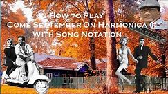 Come September Song Notations On Harmonica