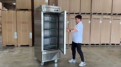 Auto-Defrost Commercial Upright Reach-in Freezer in Stainless Steel C28f