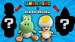 Super Mario Plush Review: All Star Medium Yoshi & Yellow Toad + SUPRISE UNBOXINGS!