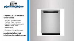 KitchenAid Dishwasher Error Codes