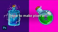 How to Make Pixel Art [Tutorial for Beginners] | Adobe Photoshop