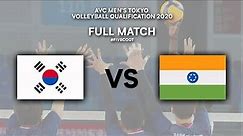 KOR vs. IND - Full Match | AVC Men's Tokyo Volleyball Qualification 2020