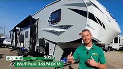 Wolf Pack 365PACK16 5th Wheel Toy Hauler for sale at All Seasons RV Dealer in Streetsboro, Ohio.