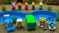 Minions, SpongeBob SquarePants, Bob The Train Covered in Slime - Clean Them ASMR Satisfying