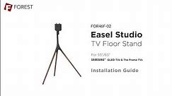 FOREST Easel Studio Stand for Samsung QLED & The Frame TVs, 55″-65″