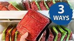 3 Ways to Safely Thaw Ground Beef
