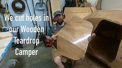 Scary Cuts in our Wooden Teardrop Camper