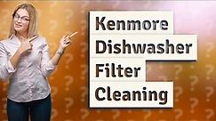 How do I clean the filter on my old Kenmore dishwasher?