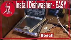 How to Install a Dishwasher - Bosch 800 series - 40 db