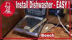 How to Install a Dishwasher - Bosch 800 series - 40 db