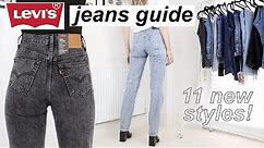 Try-on guide to women’s Levi’s jeans part 2 | 11 NEW STYLES!! | 2019