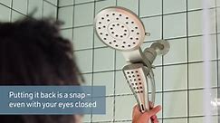 MOEN Verso 8-Spray Dual Wall Mount Fixed and Handheld Shower Head 1.75 GPM in Spot Resist Brushed Nickel 220C2EPSRN